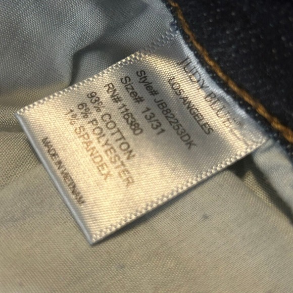 Judy Blue Hi Rise Skinny Jeans Womens 13/31 JB82253 Dark Wash Stretch Whiskered - Picture 6 of 9